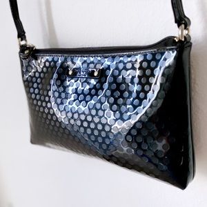 Kate Spade Black Patent Crossbody Shine Leather Purse